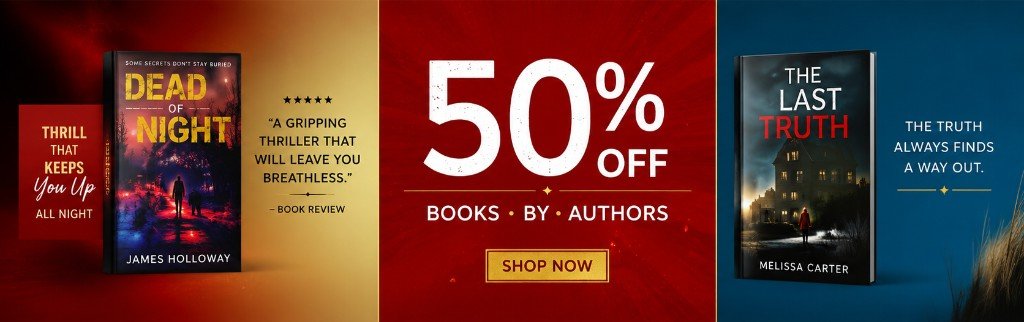 50% off books by authors — shop now